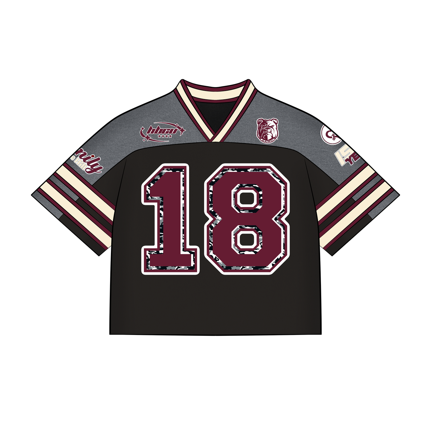 Preorder; Signature AAMU Jersey - Black (Not Cropped)