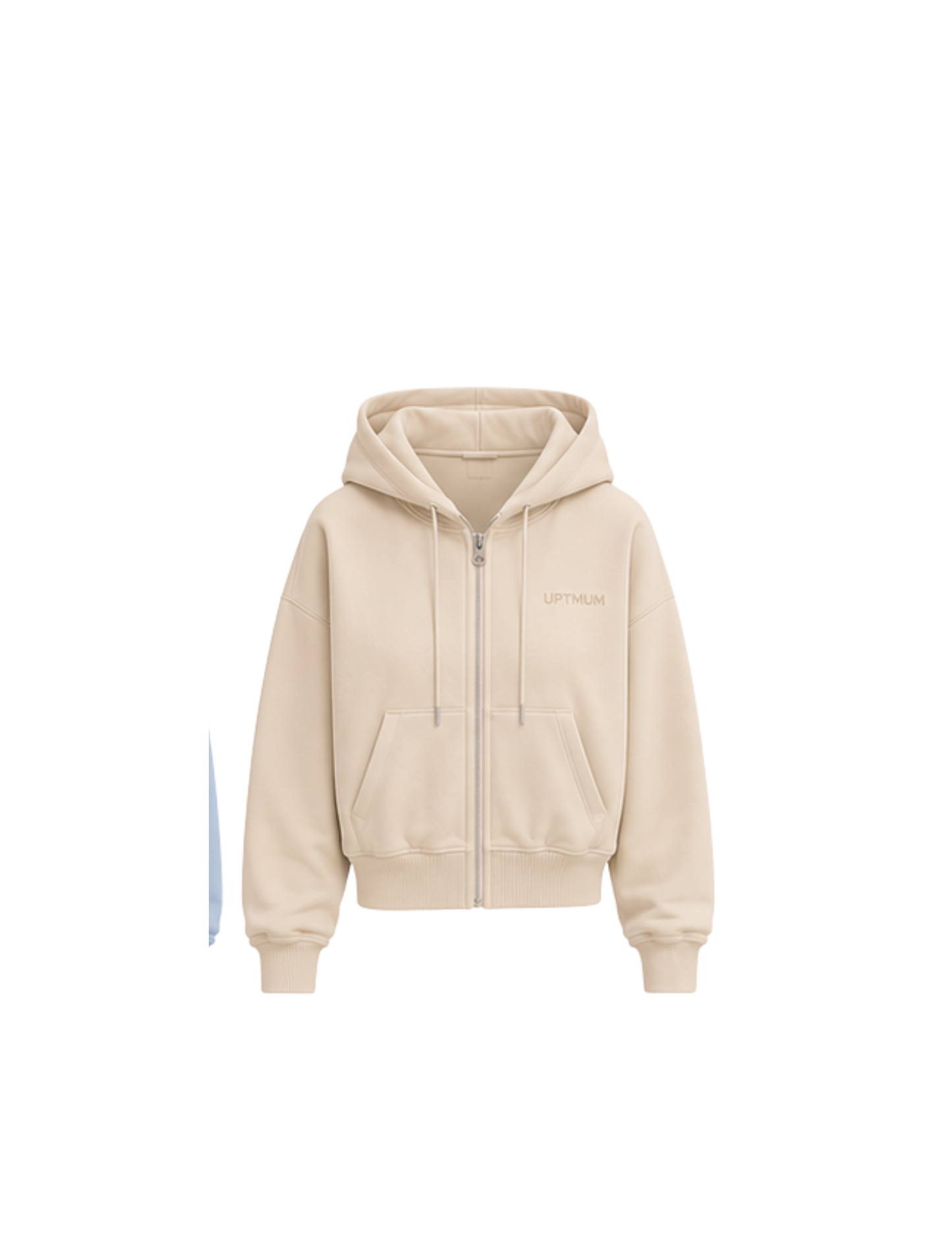The Summer Zipper Hoodie - Oatmeal (All Sizes)