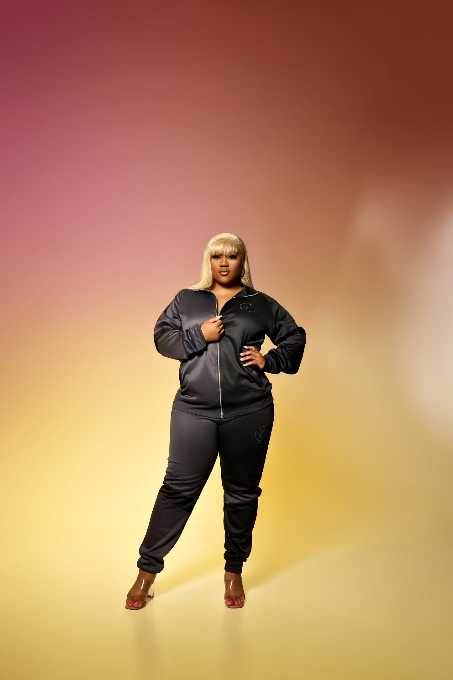 (Preorder 4 Weeks) - Everyday Elevation- Black Full Unisex Tracksuit (Free Shipping)