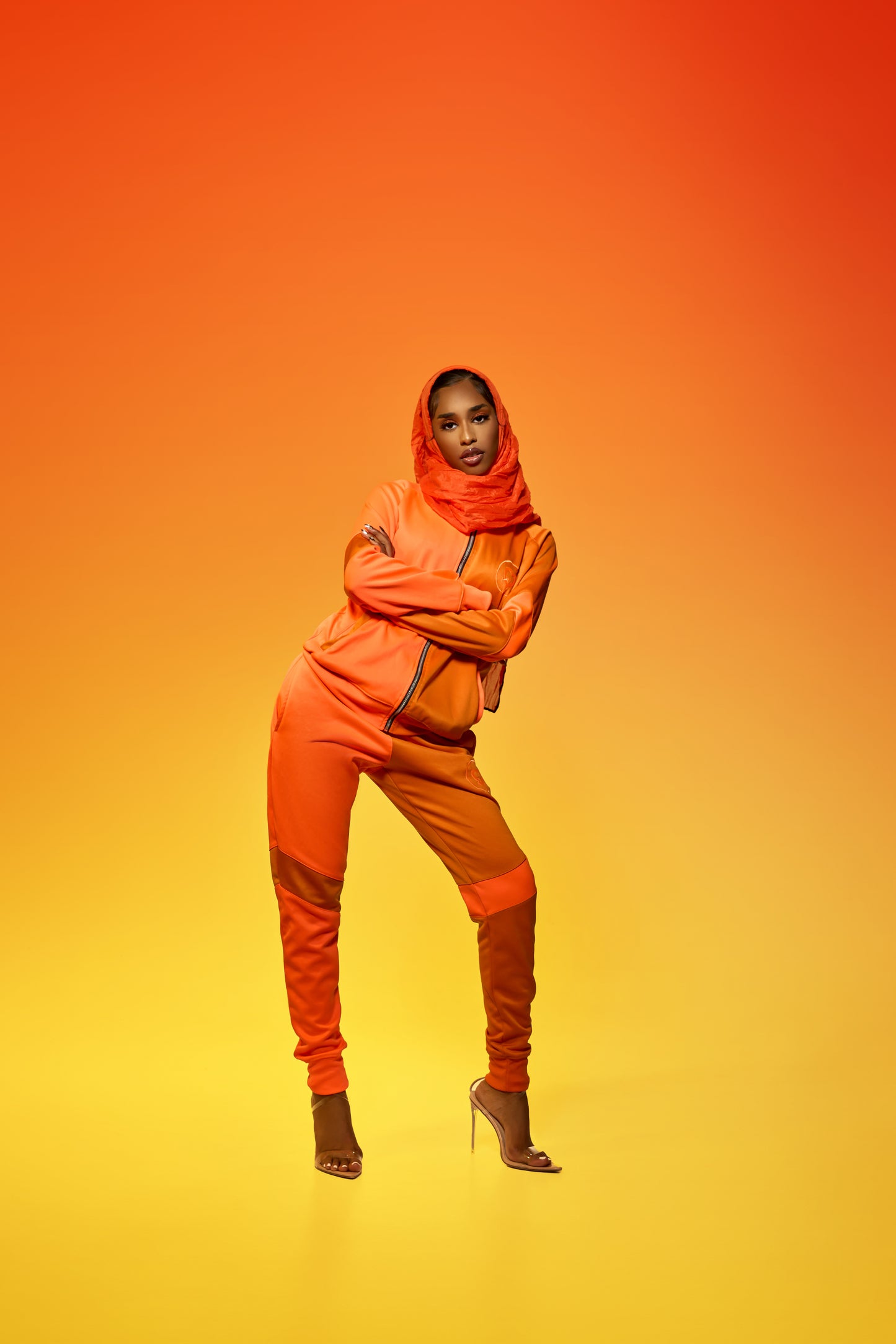 (Preorder - 4 Weeks) Everyday Elevation- Orange Full Unisex Tracksuit. - Free Shipping