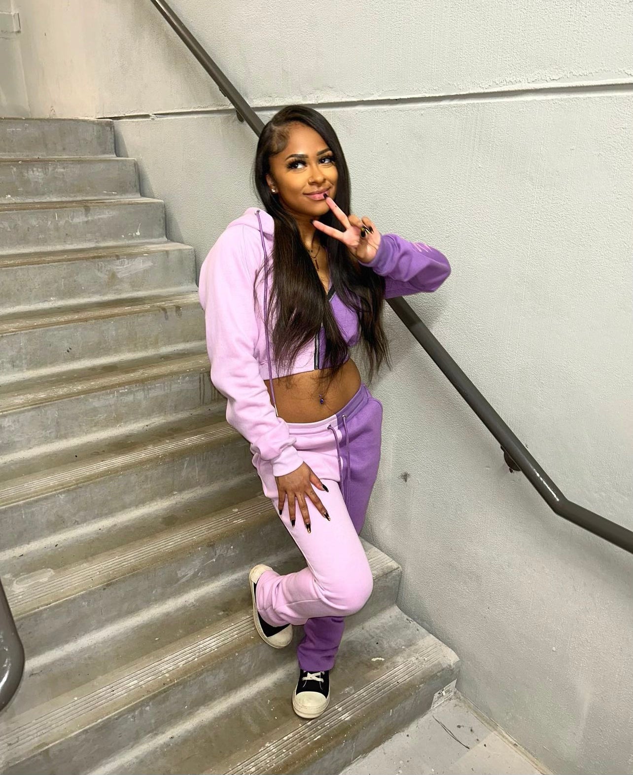 Purple So Shadey Crop + Bell Bottoms (Adult) Preorder - Uptimum Bodied Online
