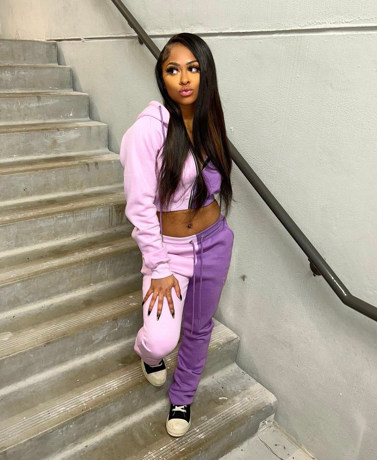 Purple So Shadey Crop + Bell Bottoms (Adult) Preorder - Uptimum Bodied Online