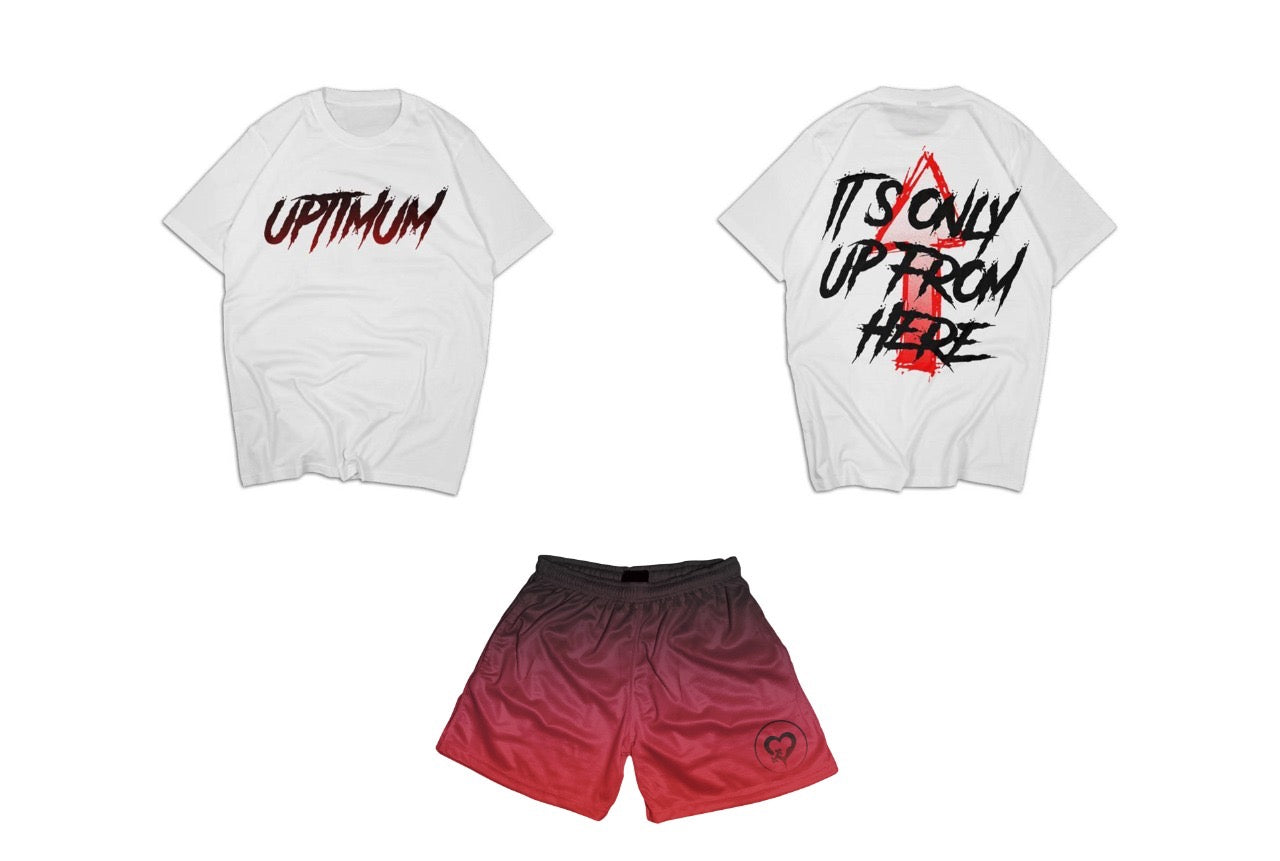 Our Motto Shirt - Red / Black (Bermuda Pickup) - Uptimum Bodied Online