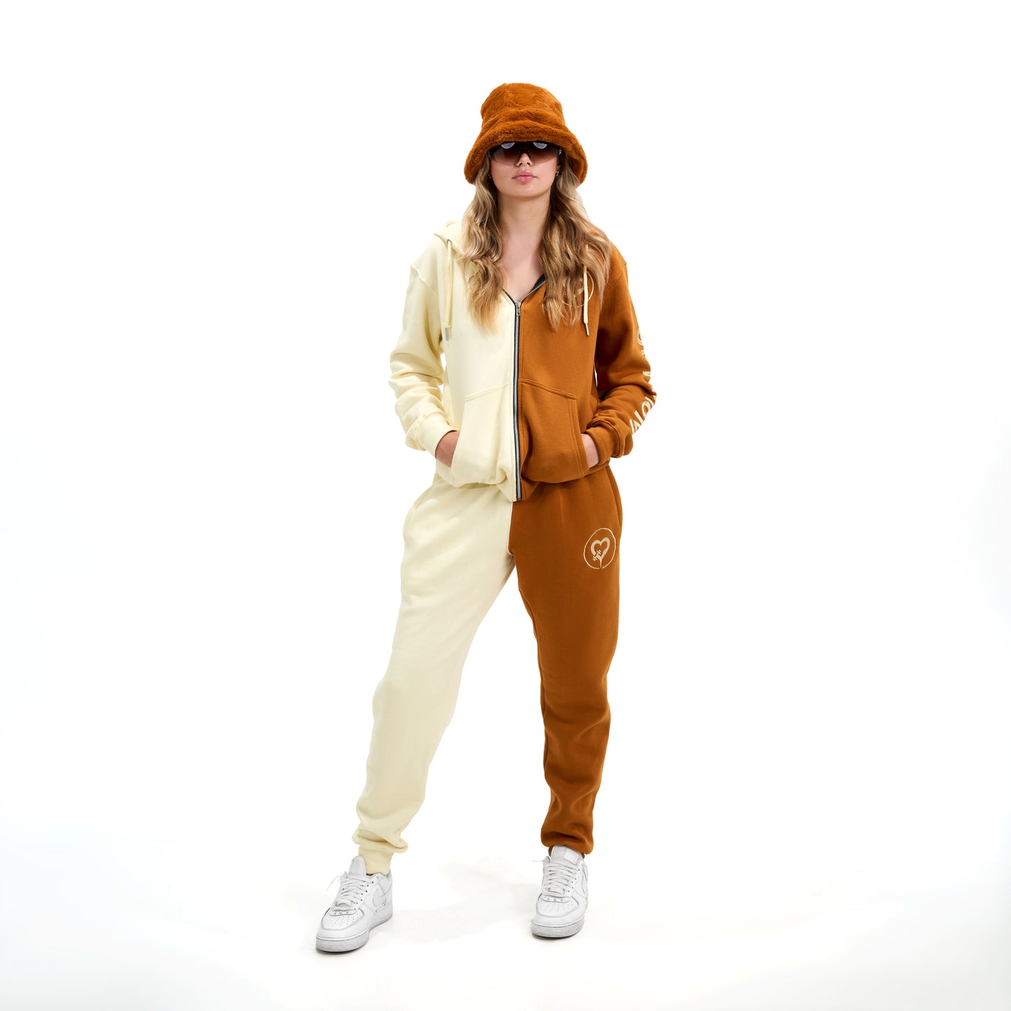 Nude So Shadey Zipper Sweatsuit Preorder ( XS-3X) - Uptimum Bodied Online