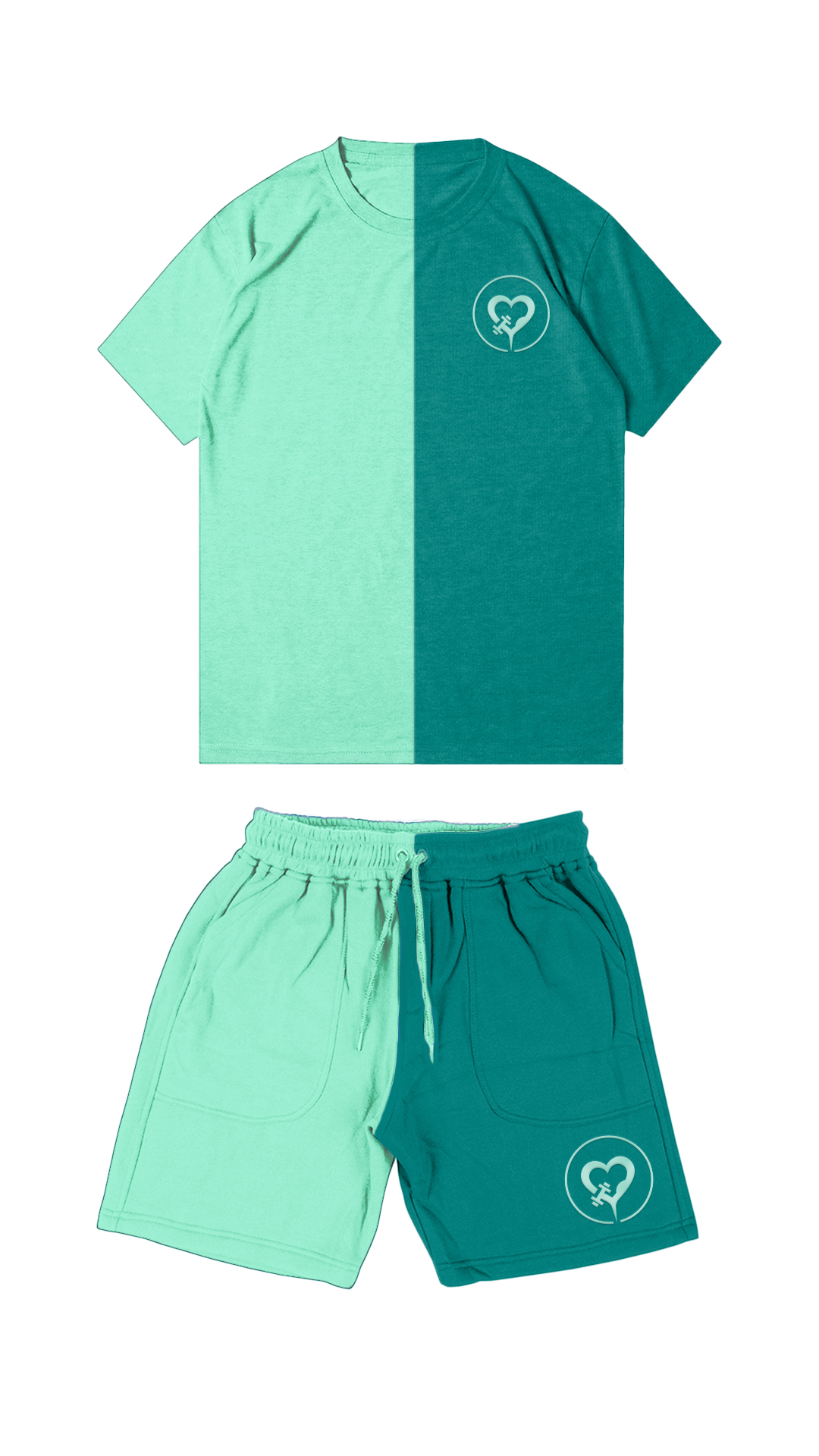 Signature So Shadey Short Sets- Teal (All sizes) (Bermuda)