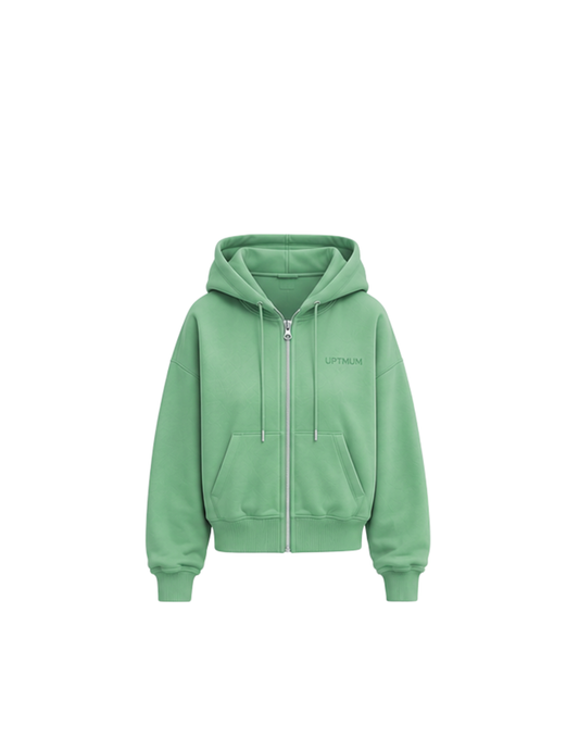 The Summer Zipper Hoodie - Sage (All Sizes)