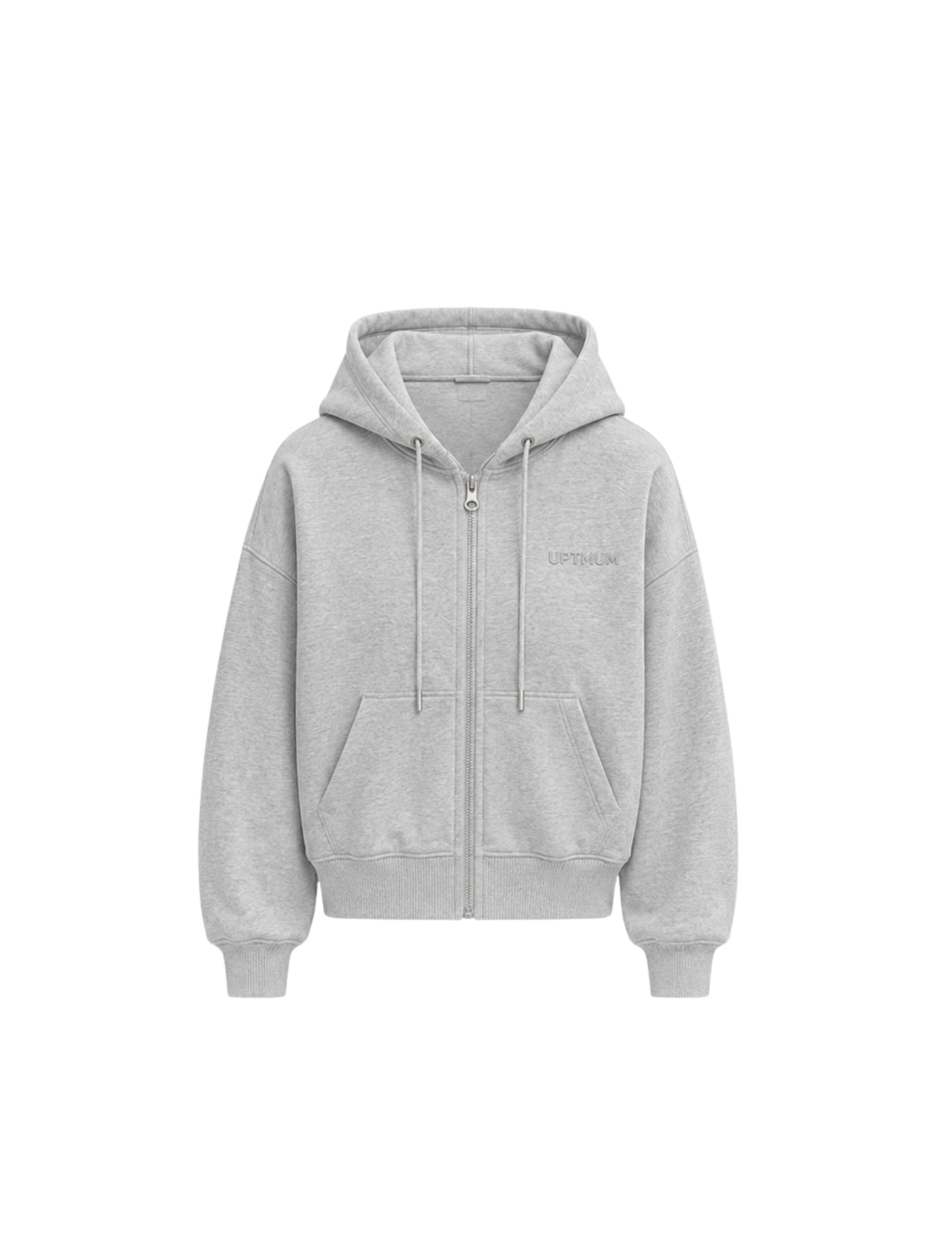 The Summer Zipper Hoodie - Heather Grey (All Sizes)