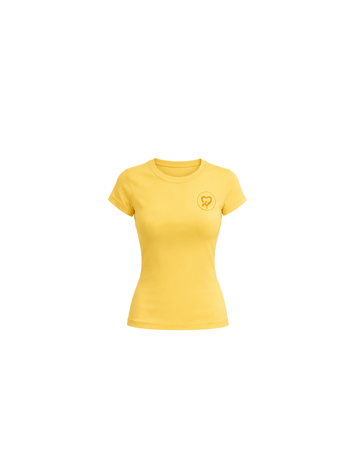 The Summer Fitted Tee - Buttery Yellow (All Sizes)