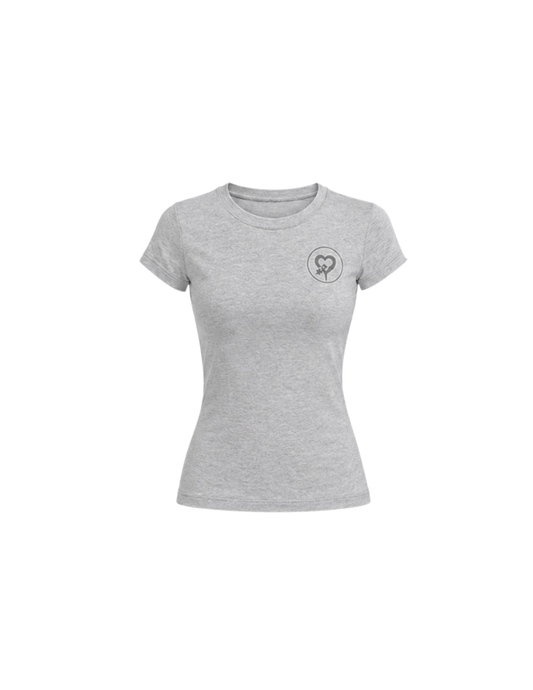 The Summer Fitted Tee - Heather Grey (All Sizes)
