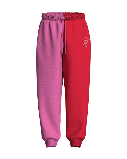 Exclusive: Pink & Red So Shadey Joggers