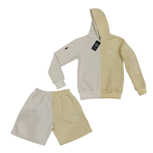 Yellow So Shadey Hoodie Jacket + Short Sets