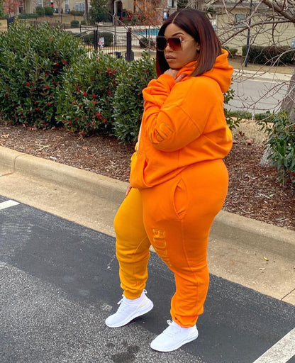 Orange So Shadey Hoodie - Uptimum Bodied Online